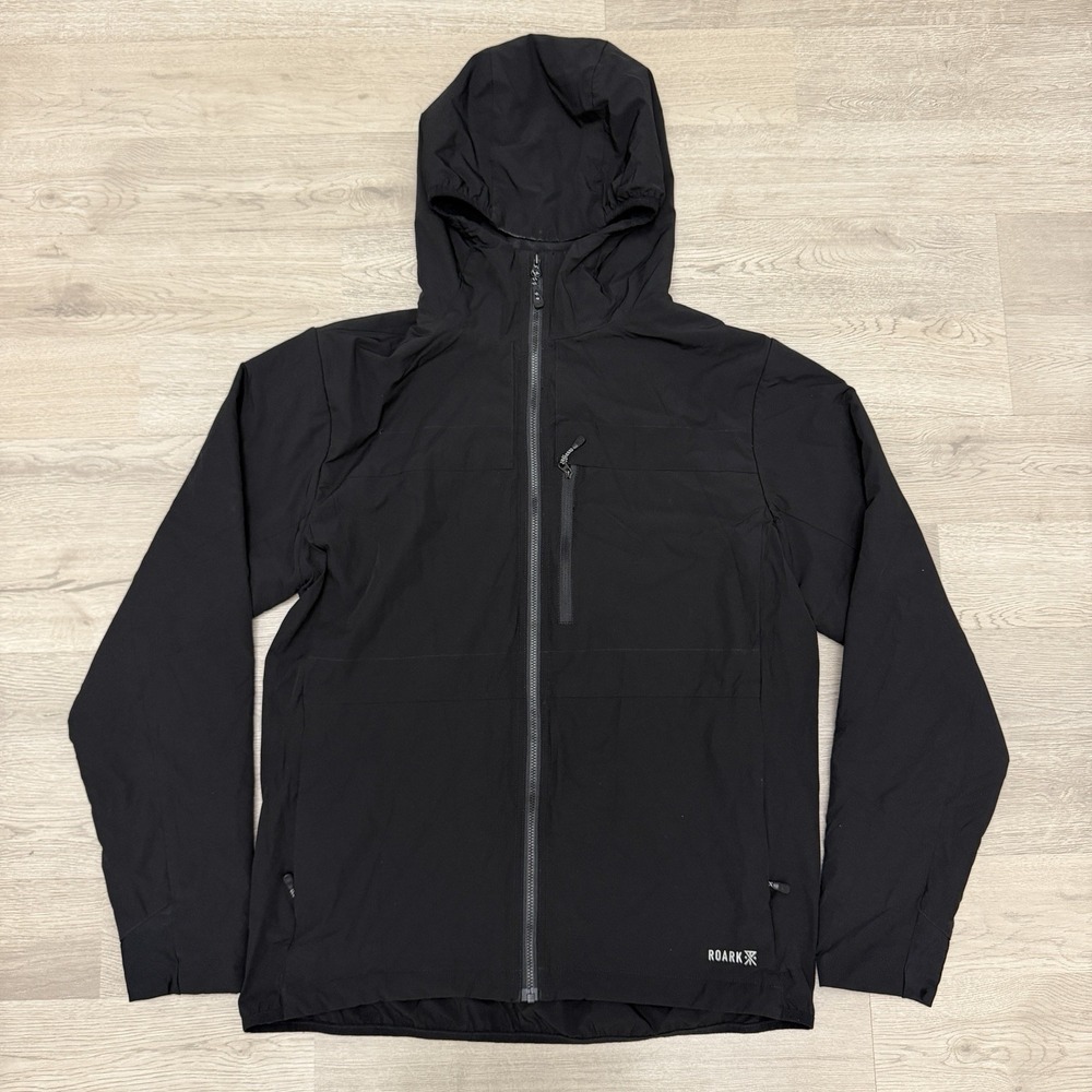 Roark Layover 2.0 Jacket Mens M Black PrimaLoft Insulated Packable Hooded